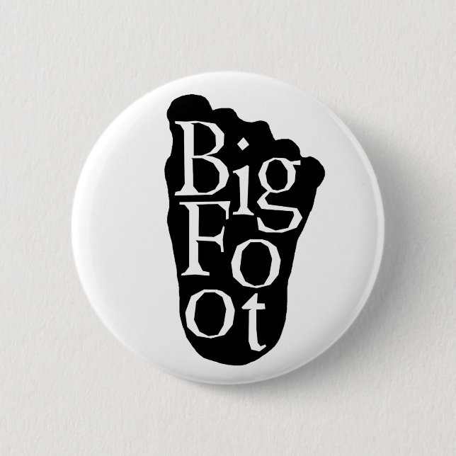 Bigfoot! Sasquatch Big Foot Yeti 2 Inch Round Button (Front)