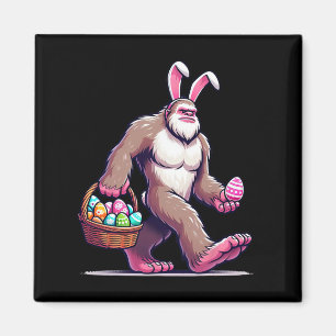 Bigfoot Sasquatch Bunny Easter Eggs Men Women Kids Magnet