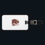 Bigfoot Sasquatch Bunny Easter Eggs Retro Men Boys Luggage Tag<br><div class="desc">Bigfoot Sasquatch Bunny Easter Eggs Retro Men Boys Kids Cute T-Shirt_1</div>