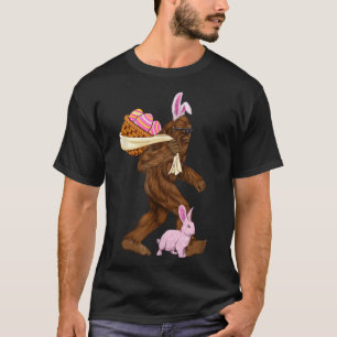 Bigfoot Sasquatch Bunny Easter Rabbit Bysket Hunti T-Shirt