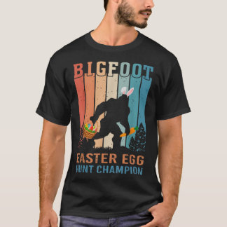 Bigfoot Sasquatch Bunny Egg Easter Day Toddler Gir T-Shirt