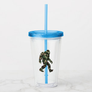 Bigfoot Sasquatch Camo    Acrylic Tumbler