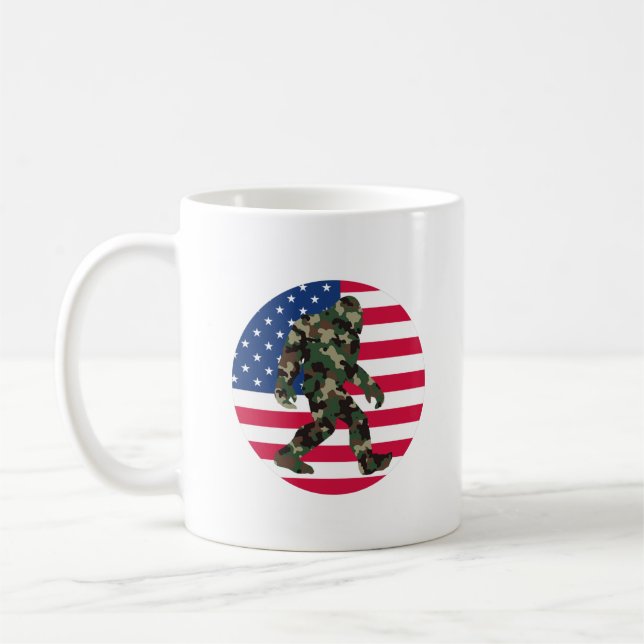 Bigfoot Sasquatch Camo      Coffee Mug (Left)