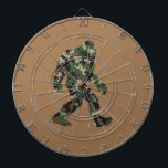 Bigfoot Sasquatch Camo Dartboard<br><div class="desc">Bigfoot Sasquatch</div>