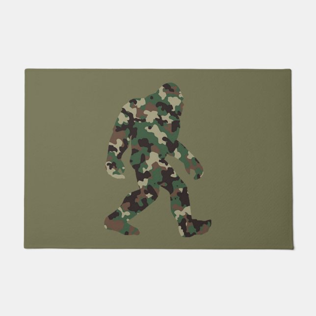 Bigfoot Sasquatch Camo      Doormat (Front)