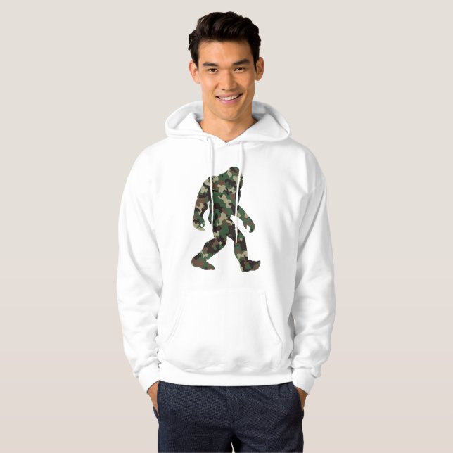 Bigfoot Sasquatch Camo   Hoodie (Front Full)