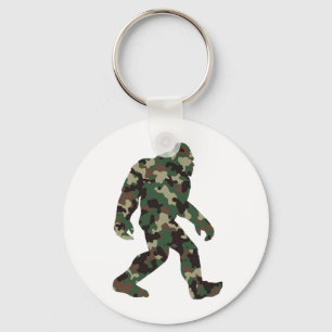 Bigfoot Sasquatch Camo    Keychain