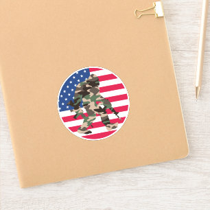 Bigfoot Sasquatch Camo  Sticker