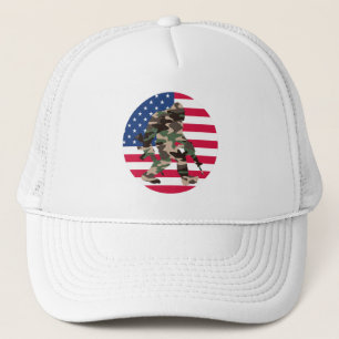 Bigfoot Sasquatch Camo Trucker Hat
