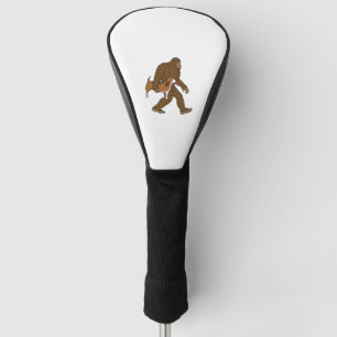 Bigfoot Sasquatch Carrying Basset Hound Golf Head Cover