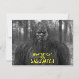 bigfoot, sasquatch, CARTE POSTALE