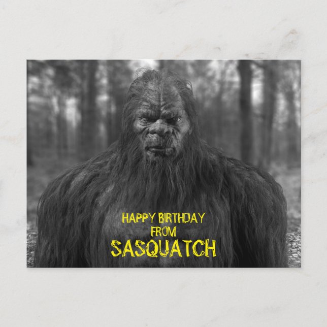 bigfoot, sasquatch, CARTE POSTALE (Devant)