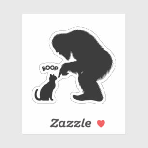 Bigfoot Sasquatch Cat Boop Sticker
