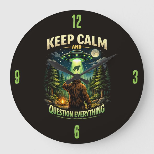 Bigfoot Sasquatch Clock (Front)