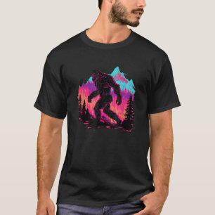Bigfoot Sasquatch Cool Yeti Vaporwave T Shirt