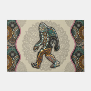 Bigfoot Sasquatch DoorMat, Funny Bigfoot Doormat