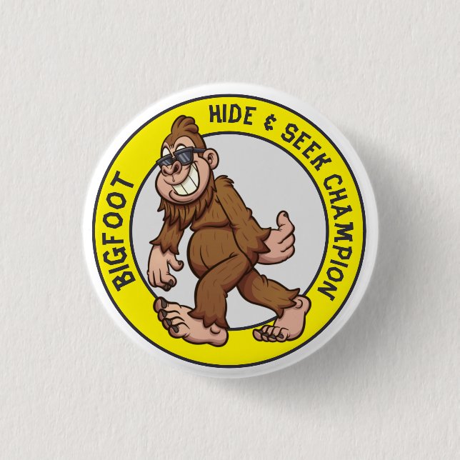 Bigfoot | Sasquatch (Editable) Button (Front)