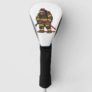 Bigfoot Sasquatch Firefighter Christmas 2026   Golf Head Cover