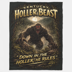 Bigfoot Sasquatch Fleece Blanket