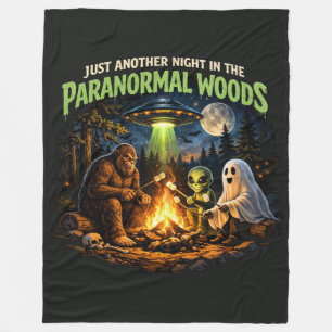 Bigfoot Sasquatch Fleece Blanket