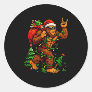 Bigfoot Sasquatch For Men Grandpa Boys Kids Christ Classic Round Sticker