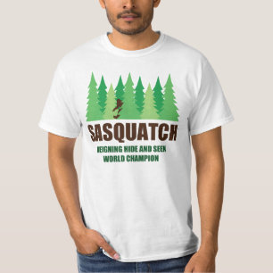 Bigfoot Sasquatch Hide and Seek World Champion T-Shirt