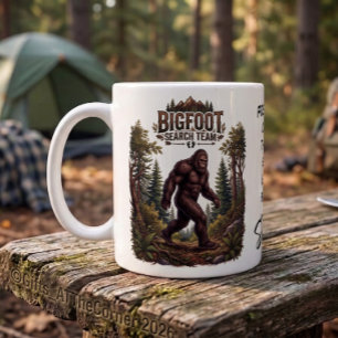 Bigfoot Sasquatch Hiking Search Team Coffee Mug