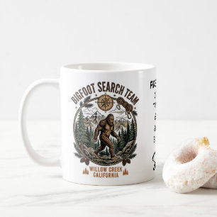 Bigfoot Sasquatch Hiking Search Team Coffee Mug
