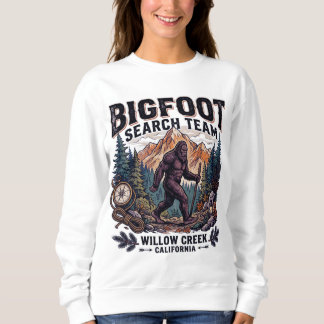 Bigfoot Sasquatch In The Woods Search Team Coffee Sweatshirt
