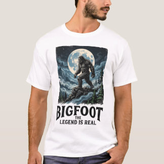 Bigfoot Sasquatch In The Woods T-Shirt