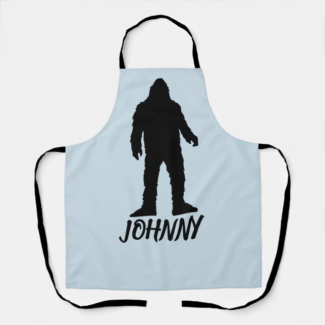 BIGFOOT SASQUATCH PERSONALIZED APRON (Front)