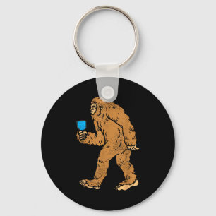 Bigfoot sasquatch pickleball paddle pickle ball keychain