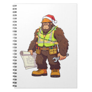 Bigfoot Sasquatch Plumber Funny Blue collar Notebook