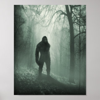 Bigfoot / Sasquatch Poster de l'observateur silenc