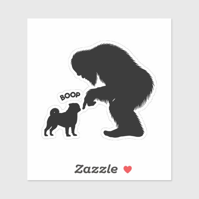 Bigfoot Sasquatch Pug Boop (Sheet)