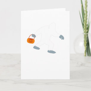 Bigfoot Sasquatch Pumpkin Halloween Costume for Card