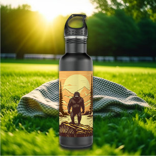 Bigfoot Sasquatch Retro Art 710 Ml Water Bottle