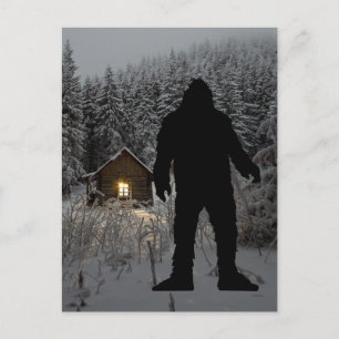 BIGFOOT SASQUATCH THE WOODS POSTCARD