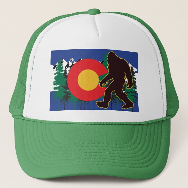 Bigfoot-Sasquatch Trucker Hat (Front)