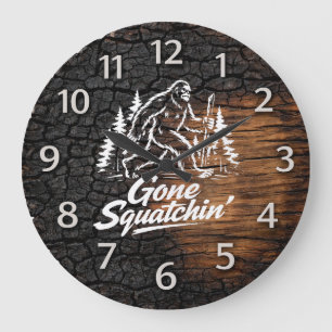 Bigfoot Sasquatch Wall Clock