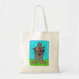 Bigfoot Sasquatch Yeti Funny cute Hairy man art