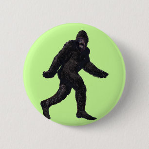 Bigfoot Sasquatch Yetti 2 Inch Round Button