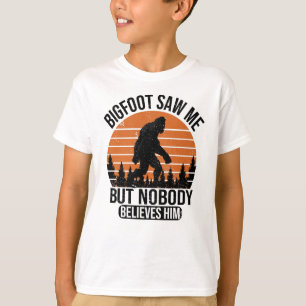 Bigfoot Saw Me But Nobody Believes Him Boys T-Shirt