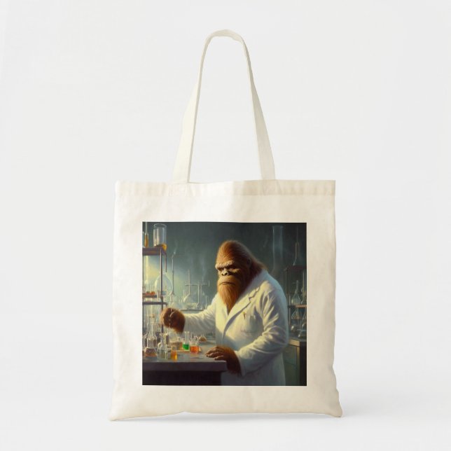 Bigfoot Scientist Tote Bag (Front)