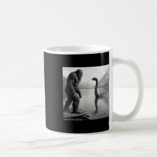 Bigfoot Selfie With Loch Ness Monster Gifts Men Wo Coffee Mug