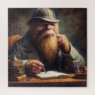 Bigfoot Sherlock Holmes Jigsaw Puzzle