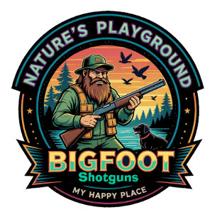 Bigfoot Shotguns Natures Playground My Happy Place T-Shirt