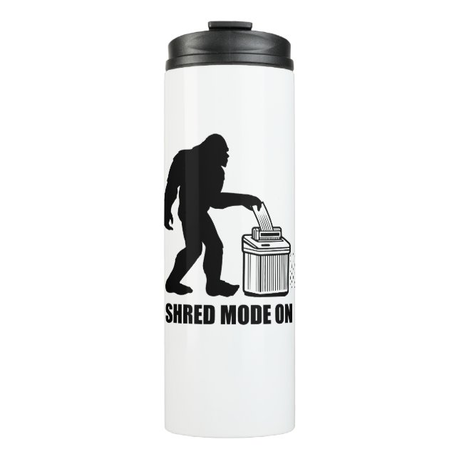 Bigfoot Shred Mode On Thermal Tumbler (Front)
