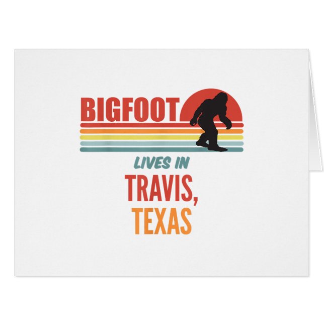 Bigfoot Sighting In Travis Texas  (Front Horizontal)