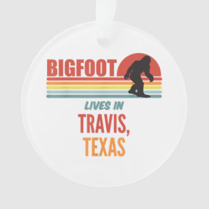Bigfoot Sighting In Travis Texas  Ornament
